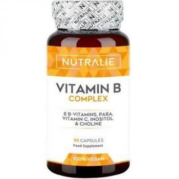 Vitamina B Complex con Vitamina C + Colina + Inositol + PABA 90 caps