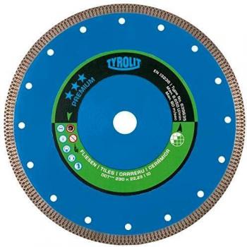 Tyrolit 639559 Premium Sierras Para Corte En Seco, 115X1.2X22.23 Mm Dimensiones, 10 Altura De Segmento, 1A1R