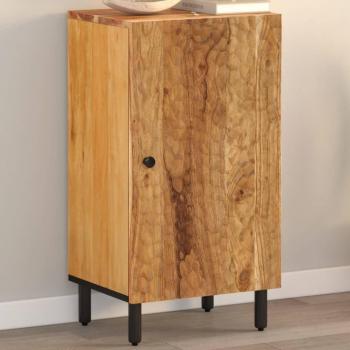 Armario auxiliar de madera maciza de Acacia 40x33x75 cm Marrón