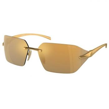Prada PR A56S 15N80C Women's Geometric Gold Sunglasses Size 71