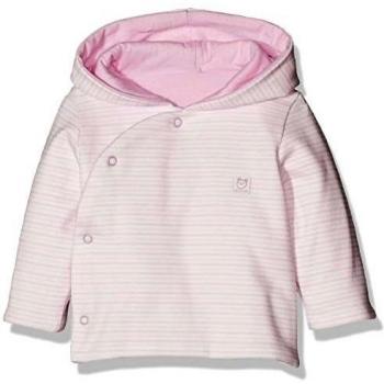 Absorba Boutique PJ Pastel Rayé, Abrigo para Bebés, Rosa