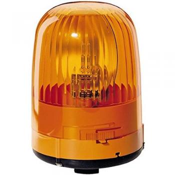 Luz de identificación omnidireccional HELLA 2RL 007 553-001 - Beacon rotativo halógeno amarillo 12V con bocchettone de tubo