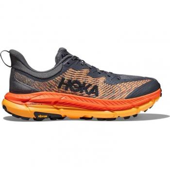 Zapatilla Hoka Mafate Speed 4 Gray Orange SS24 de hombre
