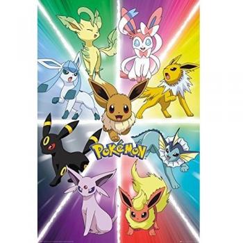 GB Eye Eevee Evolution Pokemon - Póster maxi