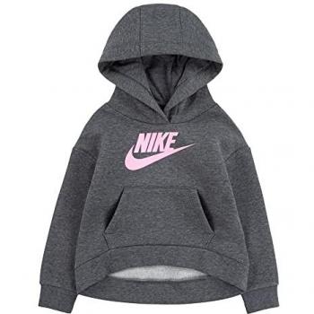 Sudadera Nike Club Fleece High Low Gris para niños (junior)