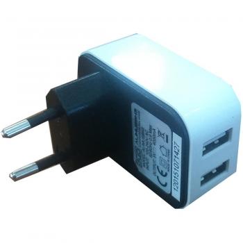 2 Puertos USB Cargador de Pared 3GO ALIMUSBH3 - 4A - Voltaje Universal AC 100V-240V a DC 5V