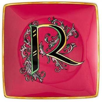 Bandeja Cuadrada de Porcelana Versace Holiday Alphabet 12 cm