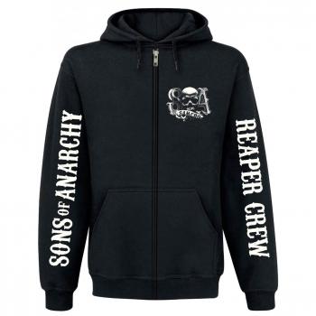Sons Of Anarchy Reaper Crew Sudadera capucha con cremallera Negro XL