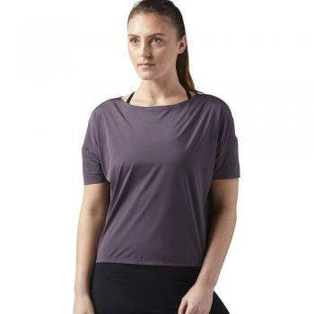 Reebok Perforated Tee Camiseta, Mujer, Gris