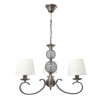 Lámpara Ordoñez 3xe14 Cuero Pantalla Beige Regx60x60 Cm