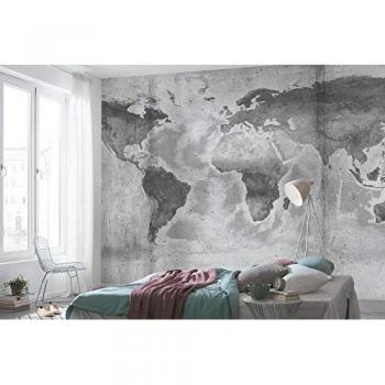 Papel Pintado No Tejido Mundo de Concreto 500x250 cm, Ancho de Banda 100 cm