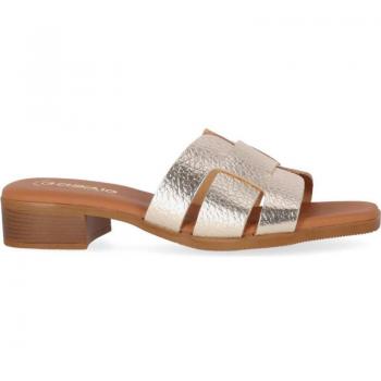 Sandalias de Piel para Mujer Chika10 ST FIORE 5343 dorado, platino y champán