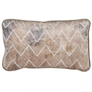 Cojín Beige Geométrico 50 x 30 cm