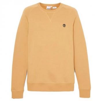 Timberland Exeter River Brushed-Back Crew Sweatshirt for Men in Yellow, Size M