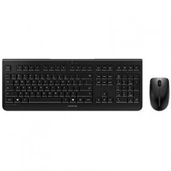 Cherry DW 3000 Wireless Keyboard and Mouse Combo, 2.4 GHz RF, US QWERTY Layout, Black