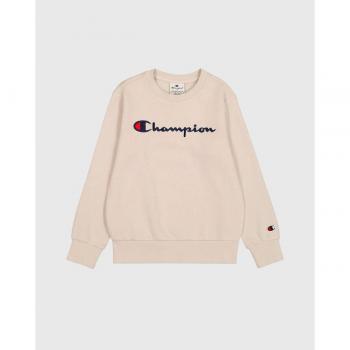 Sudadera Champion Unisex para Niños con Etiqueta Bordada, Color Gris, Talla M
