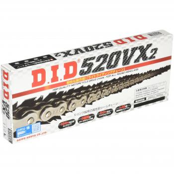 DID 520 VX2 Cadena para motocicleta, 112 eslabones