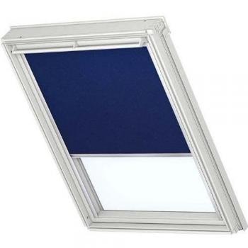 Velux DKL estor plisado para VL Y99 tela color Premium 2055/azul aluminio rieles laterales/los rieles Y99 2055S - para VU/VKU - tamaño Y99