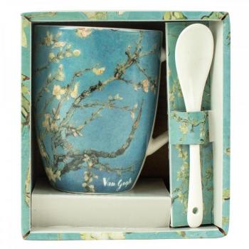 Taza de cerámica con cuchara Los Almendros Vincent Van Gogh