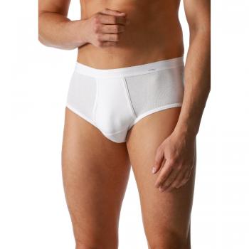 Mey Noblesse Men's Cotton Briefs with Pouch - White - XXXL