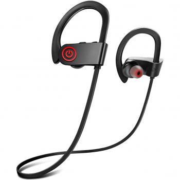 Tscoaz B17 - Auriculares Bluetooth inalámbricos Deportivos con micrófono IPX7 Impermeables HD estéreo para Gimnasio, Correr, Entrenamiento, 8 Horas de batería, cancelación de Ruido