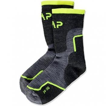 CMP Trekking Wolle Halbsocken 3I49174 Calcetines, Infantil, Mel Asfalto, 28W / 30L