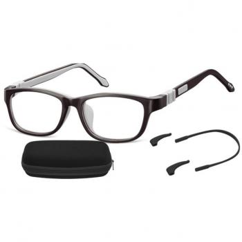 Cuadrado Montura Completa Plástico Negras Gafas Recetadas para Niños - Gafas Anti-Azules - SmartBuy Para Niños