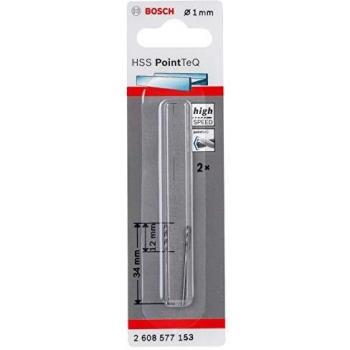 Broca HSS PointTeQ 1,0 mm - Paquete de 2 piezas - Bosch