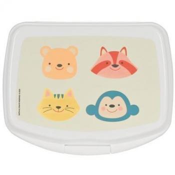 Sandwichera rectangular Safta preescolar Cabecitas 17x6x14cm