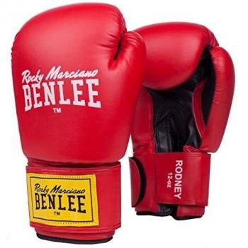 Benlee Rodney Artificial Leather Boxing Gloves Red/Black 8 oz Unisex