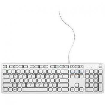 Teclado DELL KB216 USB QWERTZ Alemán Blanco