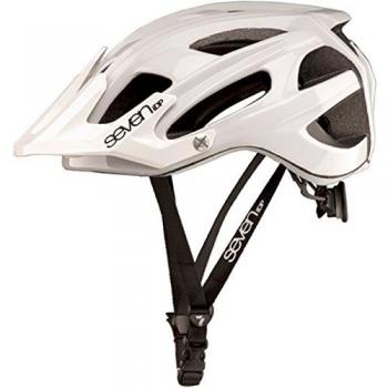 Seven M4 casco Mixta, color Blanc Mat/Noir, tamaño talla S-M