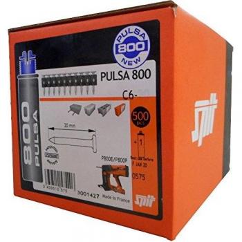 Punta Clavo Spit C6-30mm para Clavadora P800 (Caja de 500 unidades con recarga de gas)