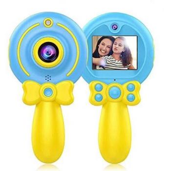 Myhappy Cámara Fotográfica para Niños Cámara Digital 8MP 1080P HD Juguetes a Prueba de Golpes para Niños de 3-10 Años Regalo con Cordón, Azul