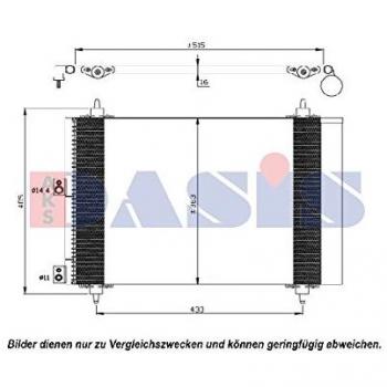 AKS Dasis 062014N Condensador, aire acondicionado