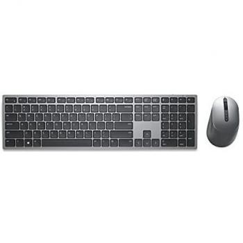 DELL KM7321W Juego de escritorio inalámbrico con teclado y ratón QWERTZ Alemán Gris