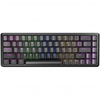 Teclado Mecánico Bajo Perfil Rampage REBEL con Interruptores Rojos