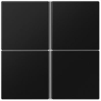 Jung LS404TSASWM Complete 4-Function Switch Set (Thermoplastic Break-Resistant) Matte Graphite Black Series LS