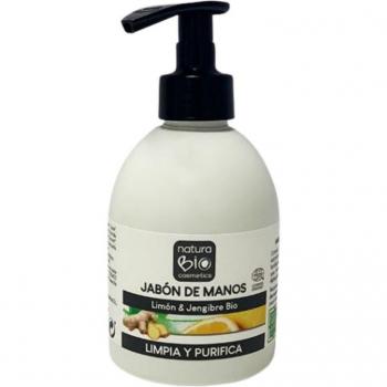 Crema de manos de limón y jengibre Naturabio 300 ml