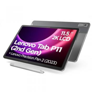Tablet Lenovo Tab P11 (2nd Gen) 11.5 2K, MediaTek Helio G99, 4GB RAM, 128GB almacenamiento ampliable hasta 1TB, WiFi 6E, Bluetooth,