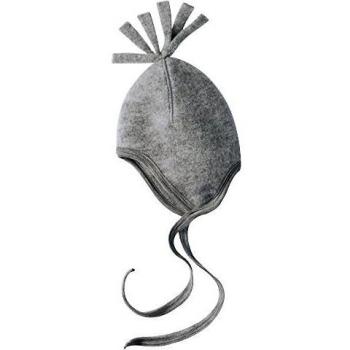 Gorro de bebé Engel en lana virgen gris claro melange 74/80