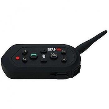 IDEAPRO E6 1300 M resistente al agua casco de motocicleta Moto Intercom Auriculares Bluetooth Par 6 Riders para MP3 GPS Bluetooth 3.0 Interphone hasta 10 horas de tiempo de conversación