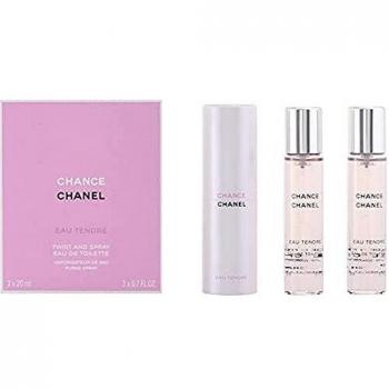 Chanel chance eau tentre eau de toilette spray rechargeable 3x 20ml