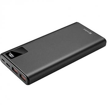 Powerbank Sandberg 10000mAh USB-C y USB-A, PD 20W, Aluminio, Garantía de 5 años