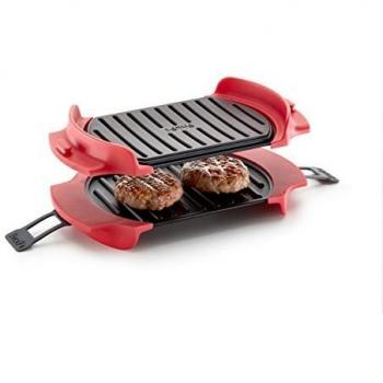 Lekue parrilla para cocinar en el microondas negro