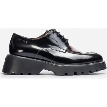 Zapato Wonders C-7201 Regata Negro y Vino de Mujer