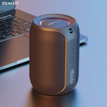 Zealot S32PRO Portable Bluetooth Speaker with 15W Power, Wireless TWS Connectivity, LED Light, and 12-Hour Battery Life