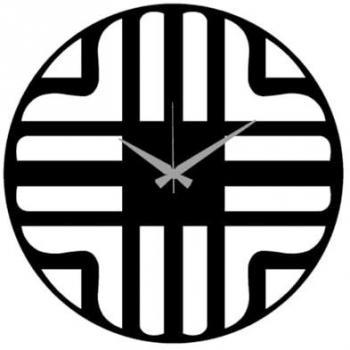 Reloj de Pared Geométrico 65 - Metal Negro - 40x0,15x40 cm