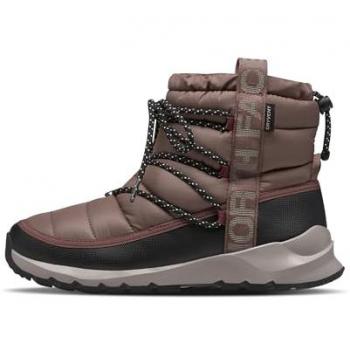 The North Face Women's ThermoBall Lace Up Waterproof Snow Boots - Light Brown Size 42