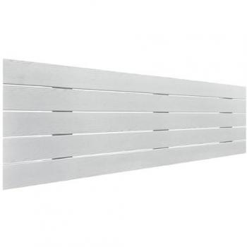 Cabecero de Madera Reciclada DM Estilo Palet Horizontal 150cm Blanco Madera con Herrajes Incluidos